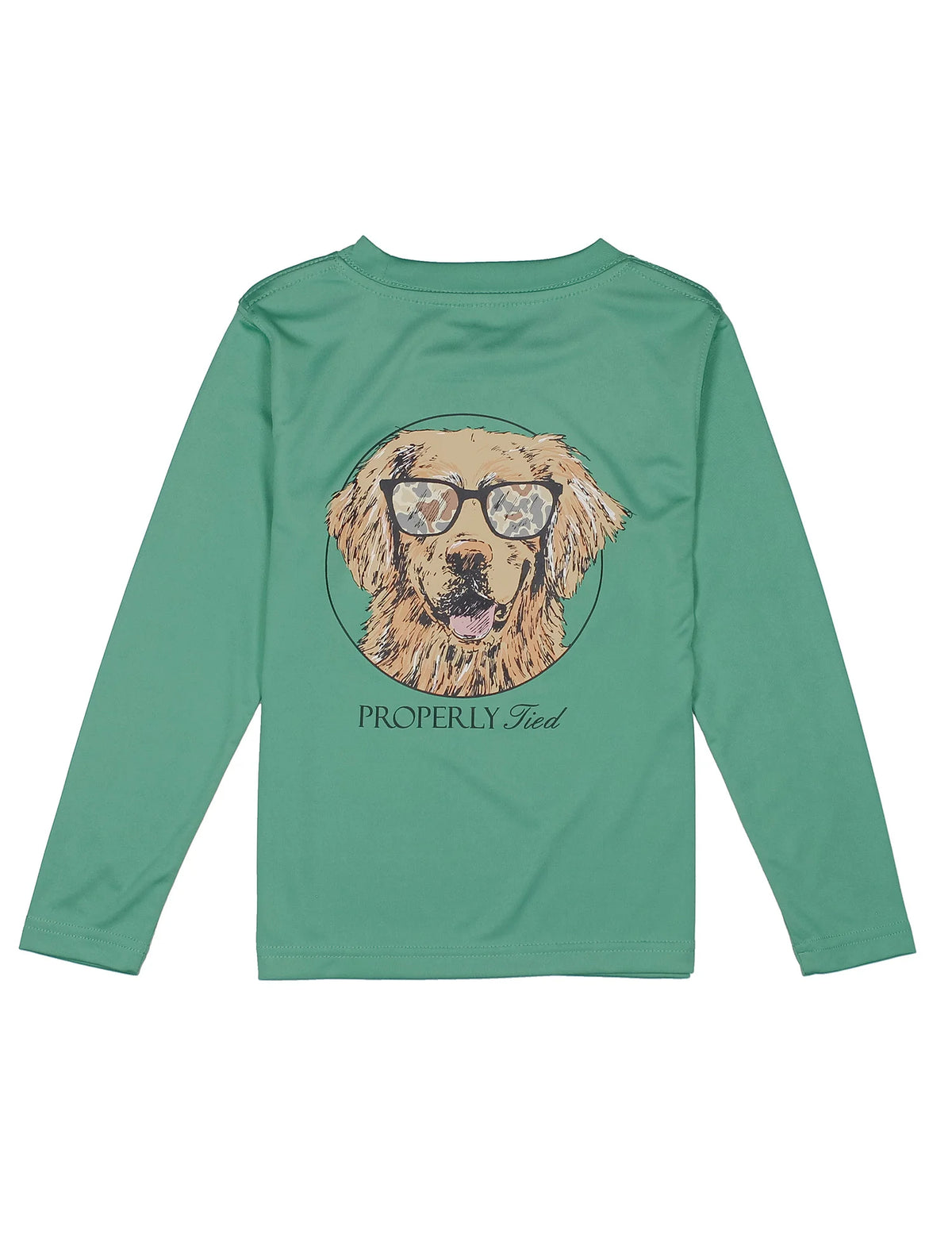 boys Performance LS Camo Companion ivy