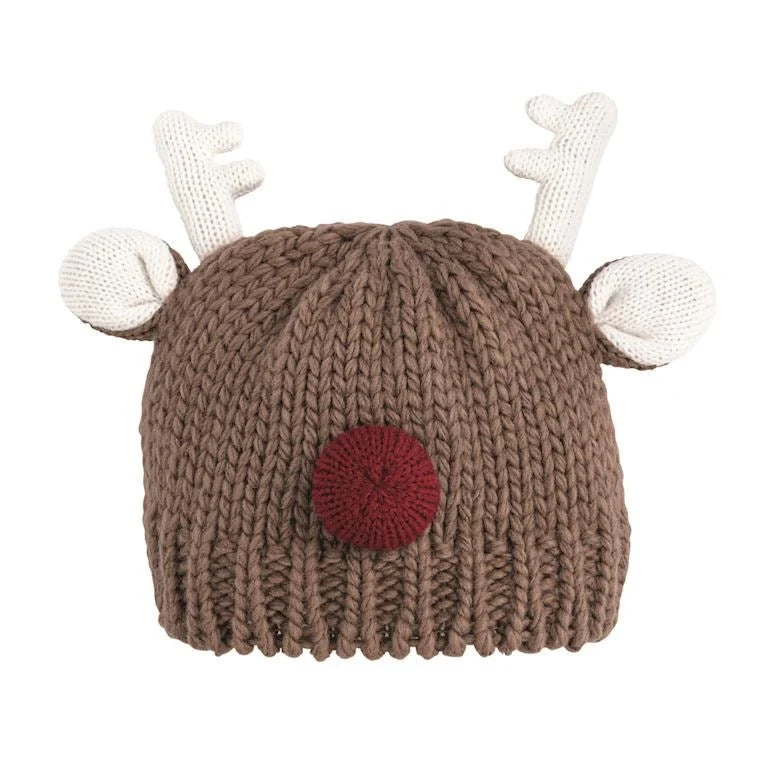 Reindeer knit hat