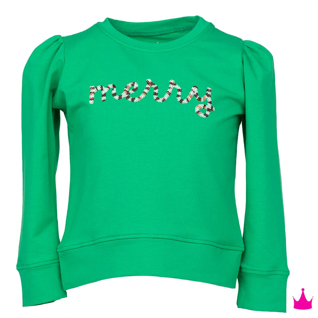 Sequin Merry Green Holly