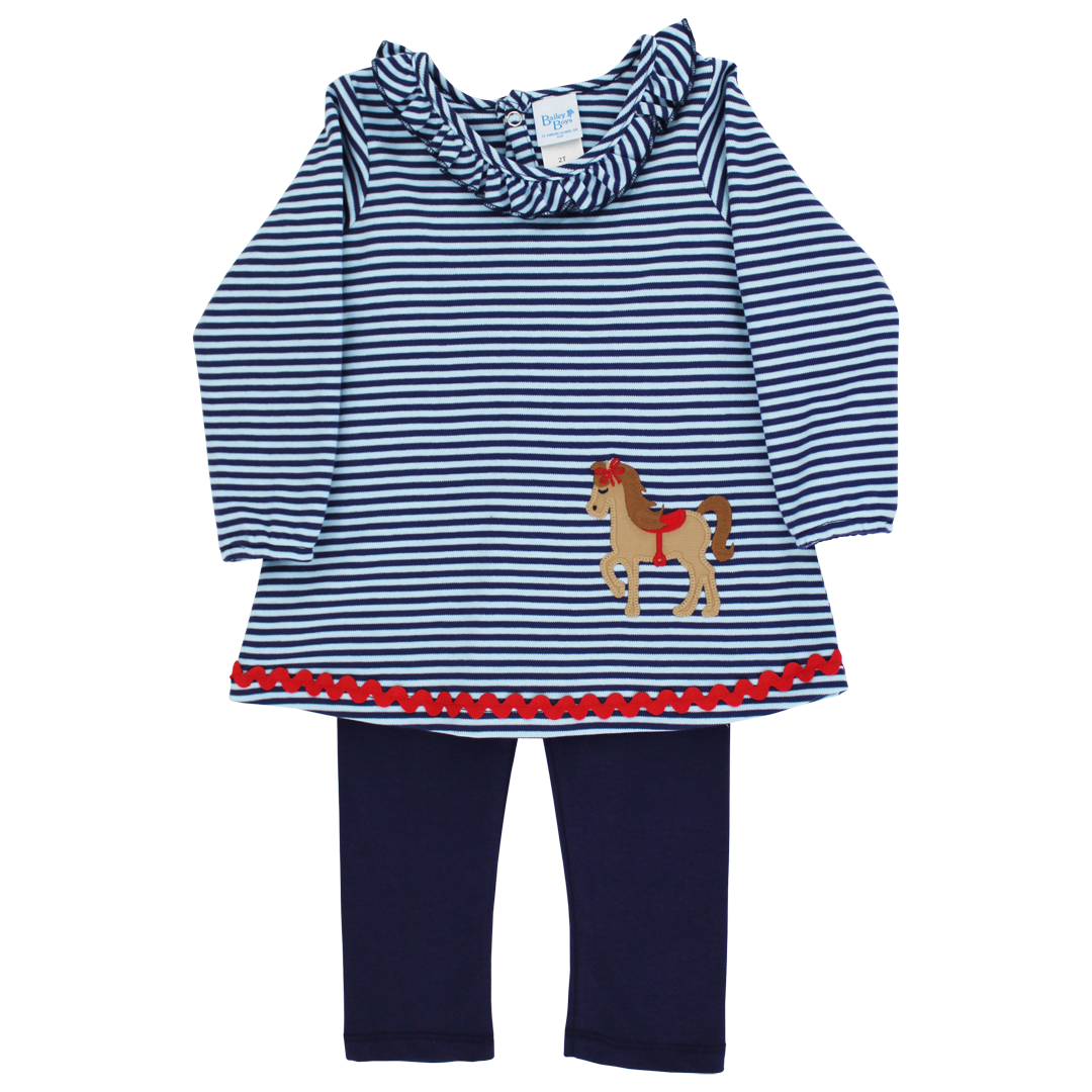 Girl Tunic Horse Pant set